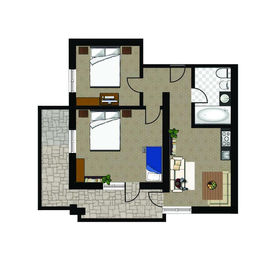 קולפוסקו Apartments Fiordalisi מראה חיצוני תמונה